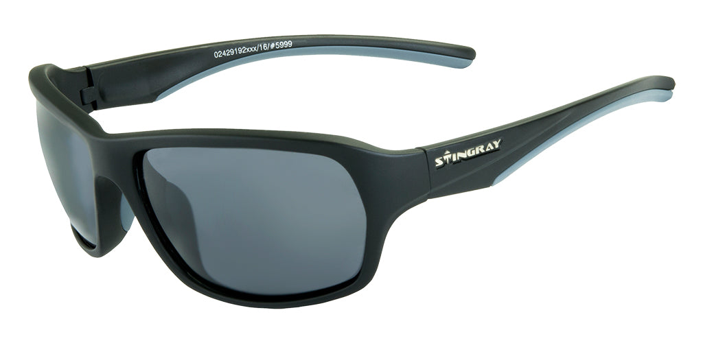 Piranha Eyewear Python Gray Sport Sunglasses for Men with Smoke Lens 