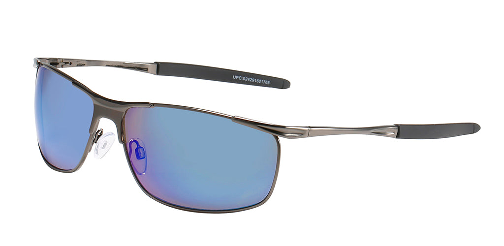Alex Blue Mirror Metal Sunglasses