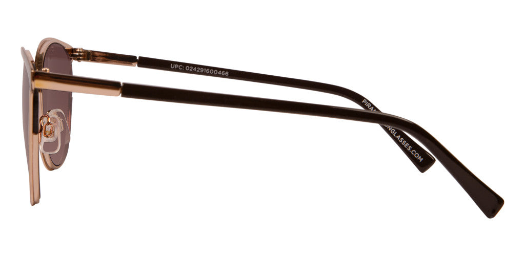 Tilda Side Gold Metal Keyhole Cat Eye Sunglasses