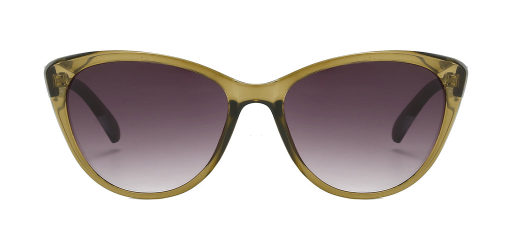 Olivia Eco-Pact Cat Eye Sunglasses with Gradient Brown Lens
