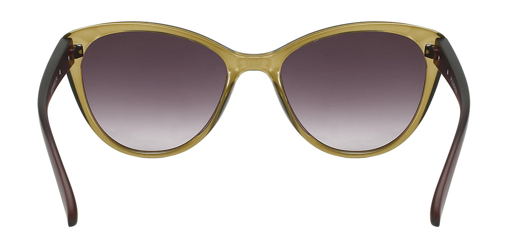 Olivia Eco-Pact Cat Eye Sunglasses with Gradient Brown Lens