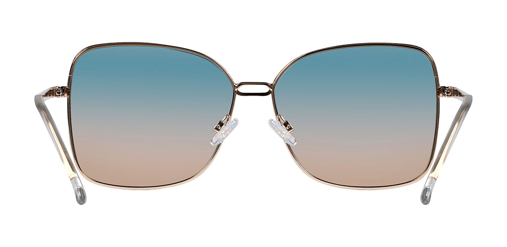 Jennifer Oversize Square Gold Sunglasses for Women