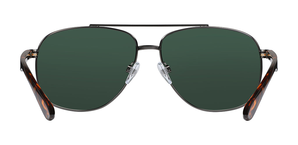 Outpost Bottle Green Polarized Aviator Sunglasses for Men