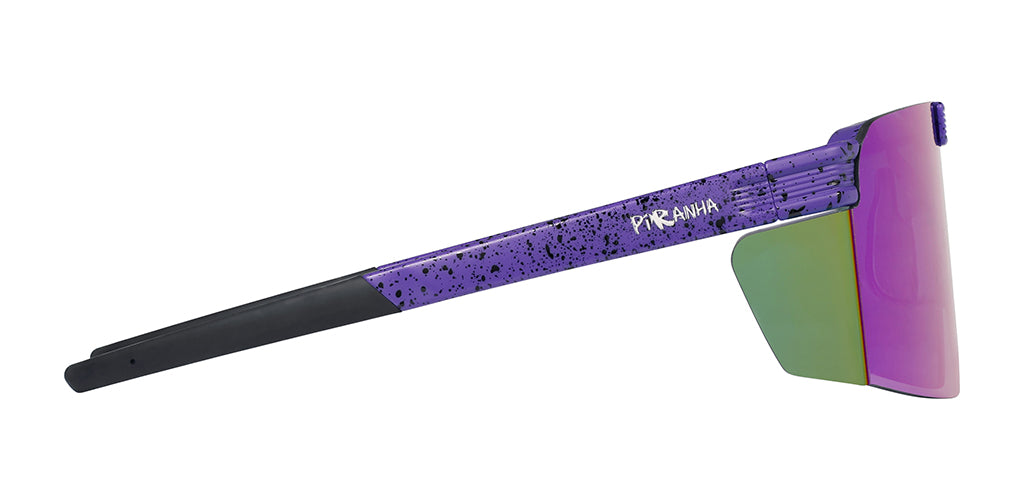 Upland Flip Up Shield Sunglasses for Men with Blue Mirror Lenses