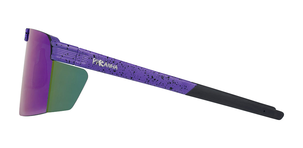 Upland Flip Up Shield Sunglasses for Men with Blue Mirror Lenses