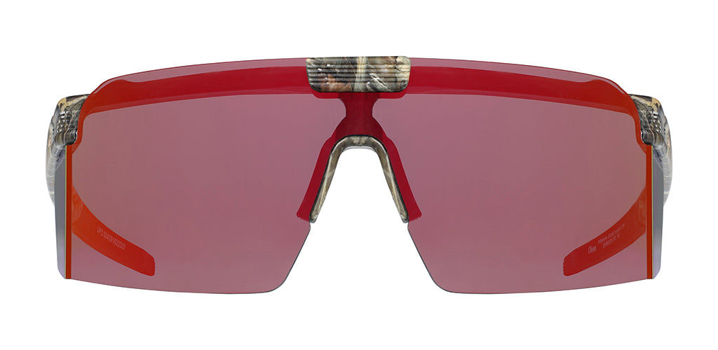 Backcountry Flip Up Shield Sunglasses for Men with Red Mirror Lenses