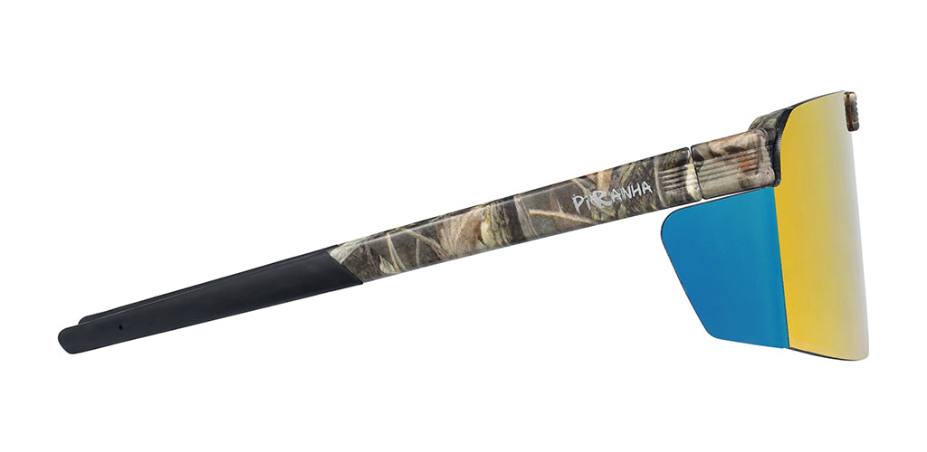 Backcountry Flip Up Shield Sunglasses for Men with Red Mirror Lenses