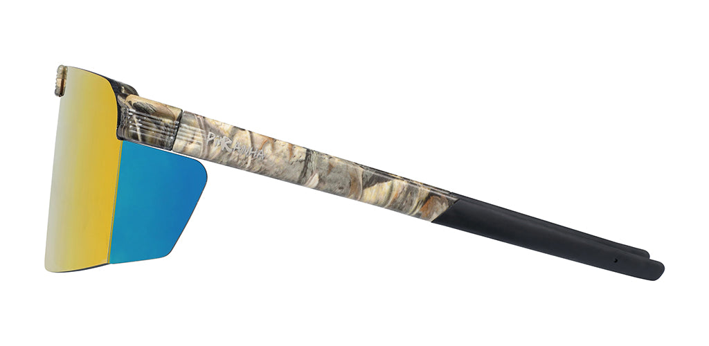 Backcountry Flip Up Shield Sunglasses for Men with Red Mirror Lenses