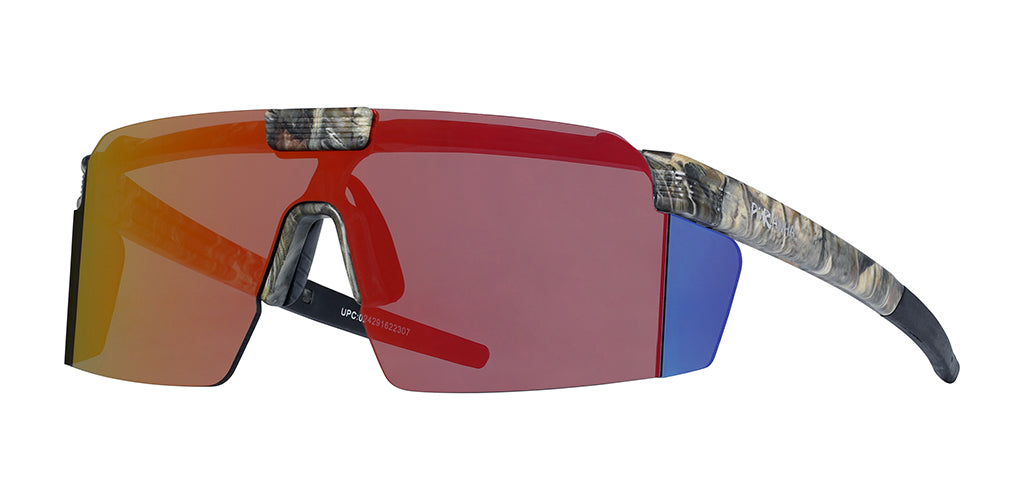 Backcountry Flip Up Shield Sunglasses for Men with Red Mirror Lenses