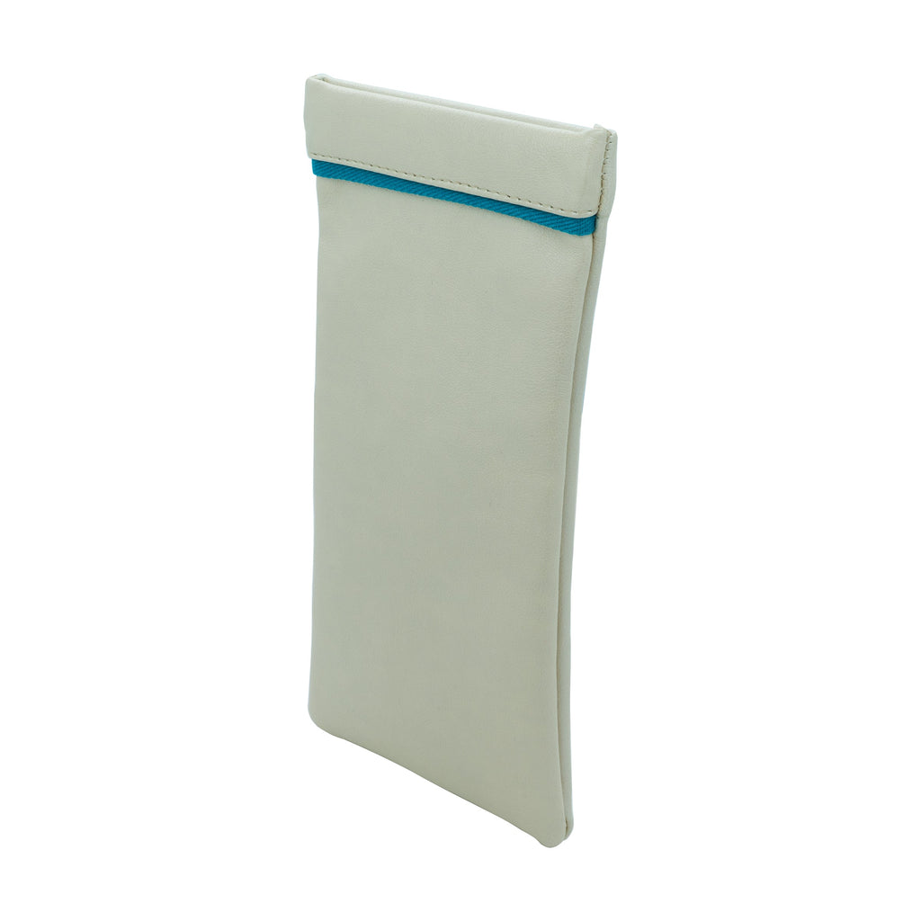 Pearlescent Beige Sunglasses Pouch