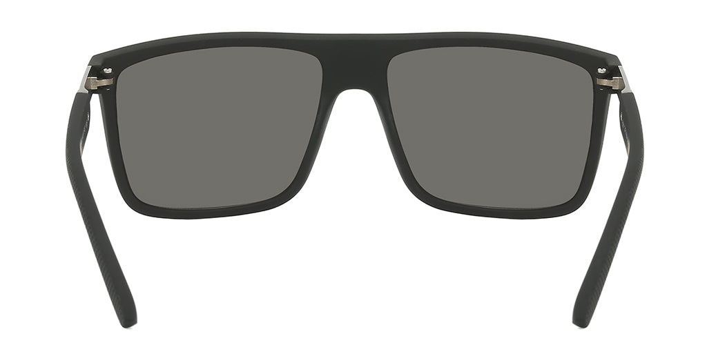 Walker II Square Black Unisex Sunglasses