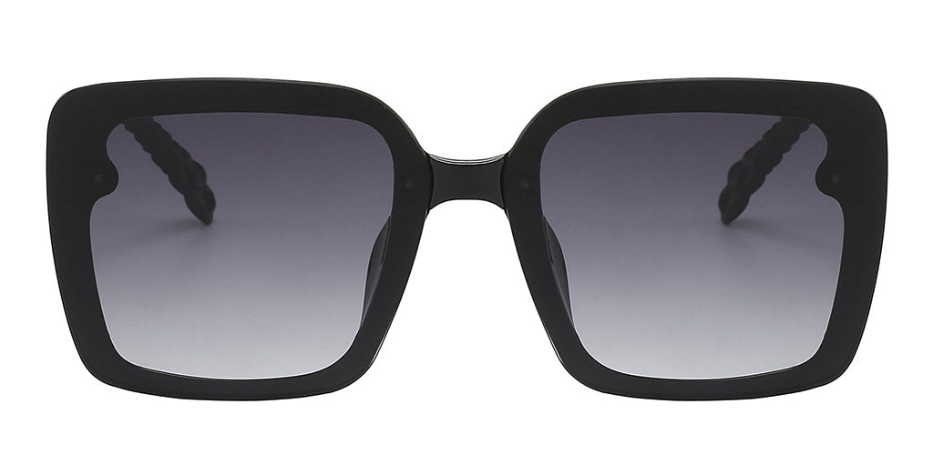 Jackie Square Black Sunglasses
