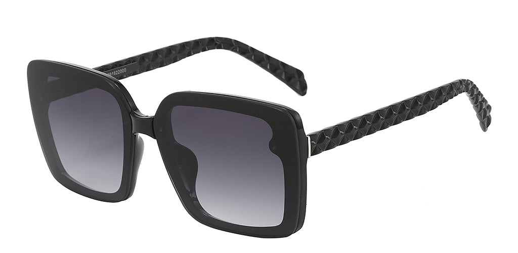 Jackie Square Black Sunglasses