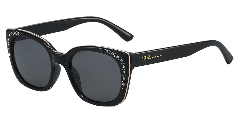 Goldie Triplet Cateye Rhinestone Sunglasses