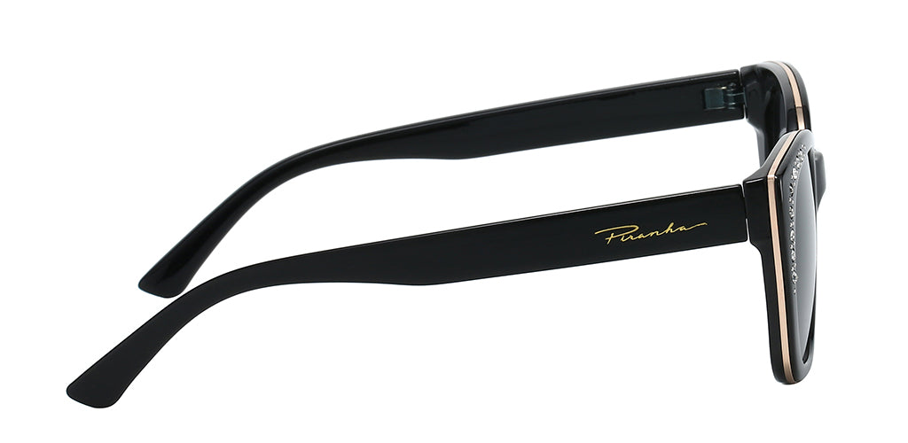 Goldie Triplet Cateye Rhinestone Sunglasses