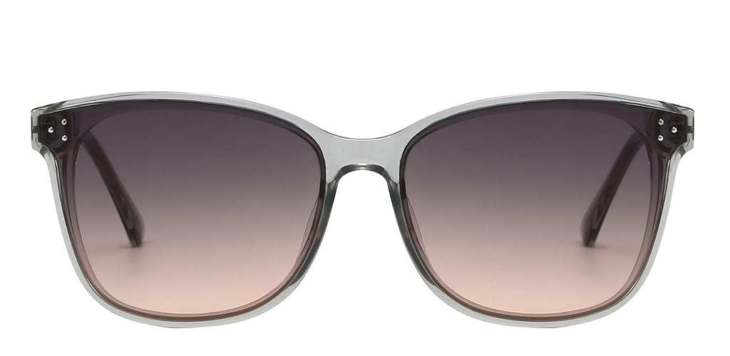Audrey Clear Gray Gradient Sunglasses
