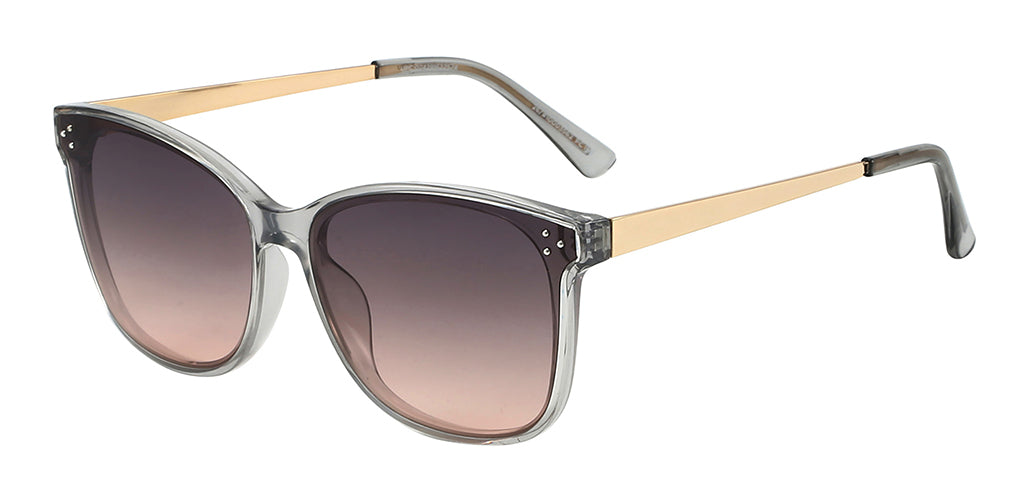 Audrey Clear Gray Gradient Sunglasses