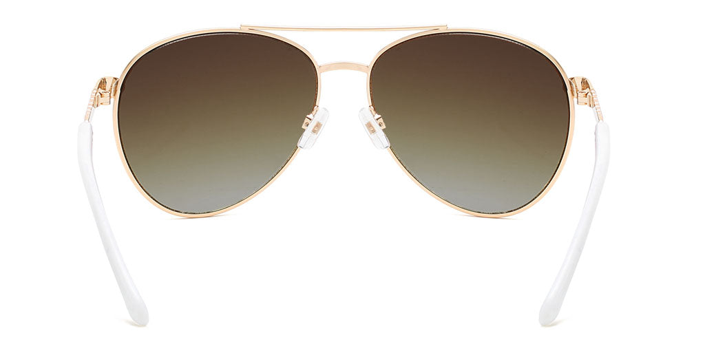 Aviator Sunglasses Full White Sunglasses Chloé Isidora Silver