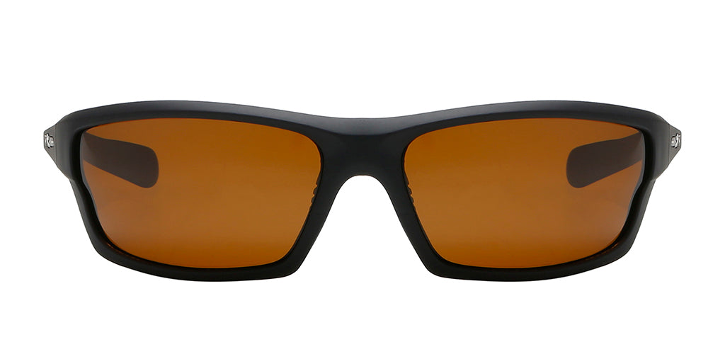 Spartan Brown Polarized Sport Sunglasses