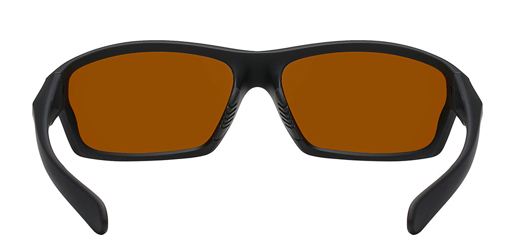 Spartan Polarized Sport Sunglasses - Brown Lens with Black Full
