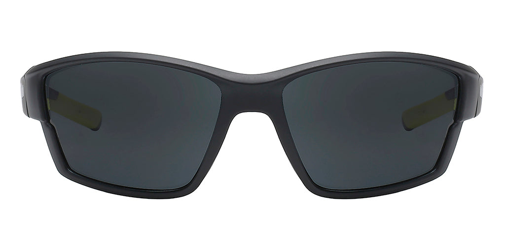 FLX-T Black & Yellow Polarized Sport Sunglasses, Thunder – Piranha