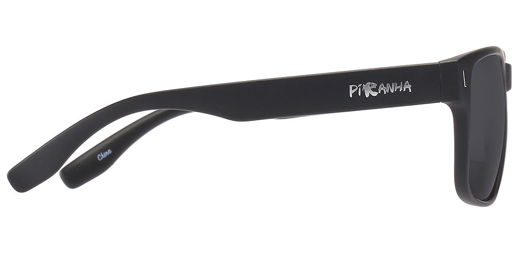 Lance Black Sunglasses with Metal Details & Sustainable Frames – Piranha  Eyewear