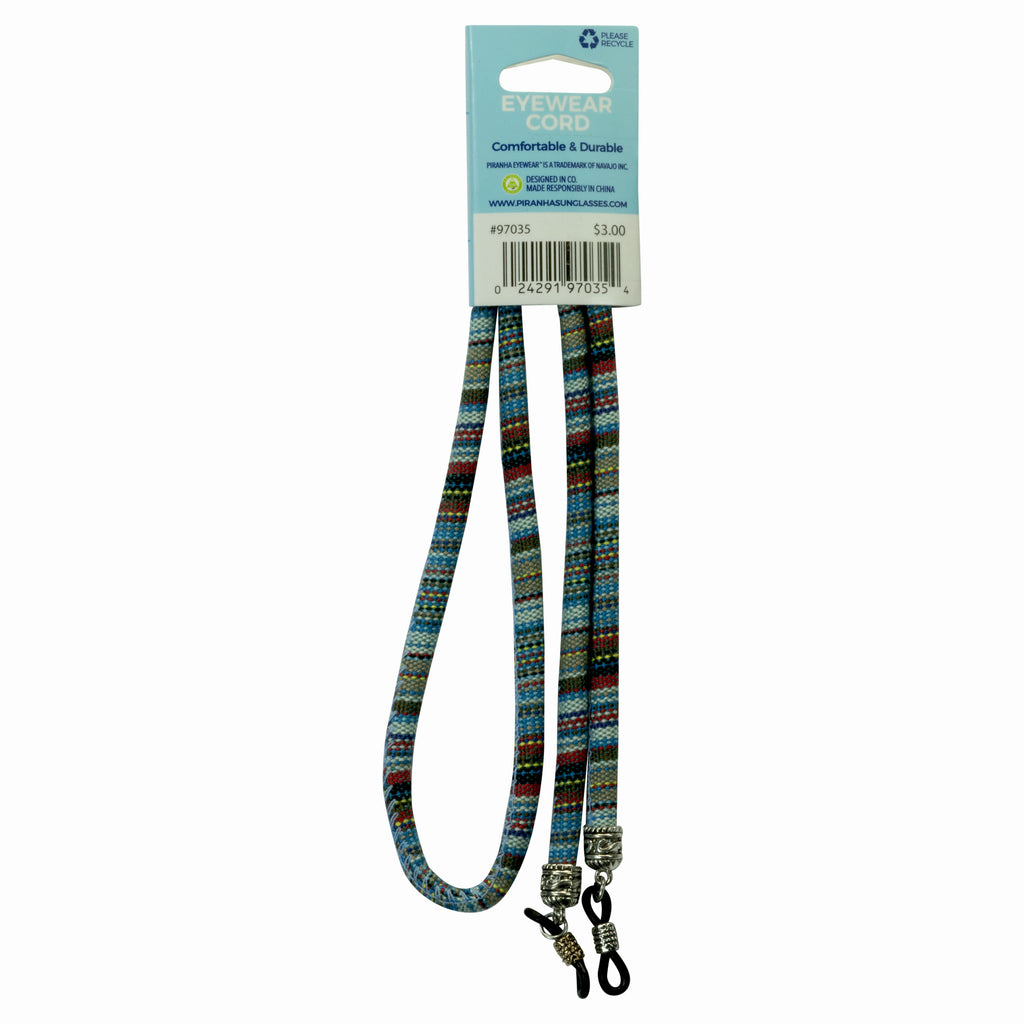 Round Tribal Pattern Cord - Turquoise