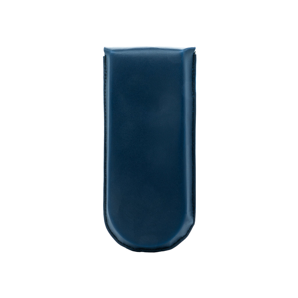 Narrow Top Flap Readers Case - Navy Blue