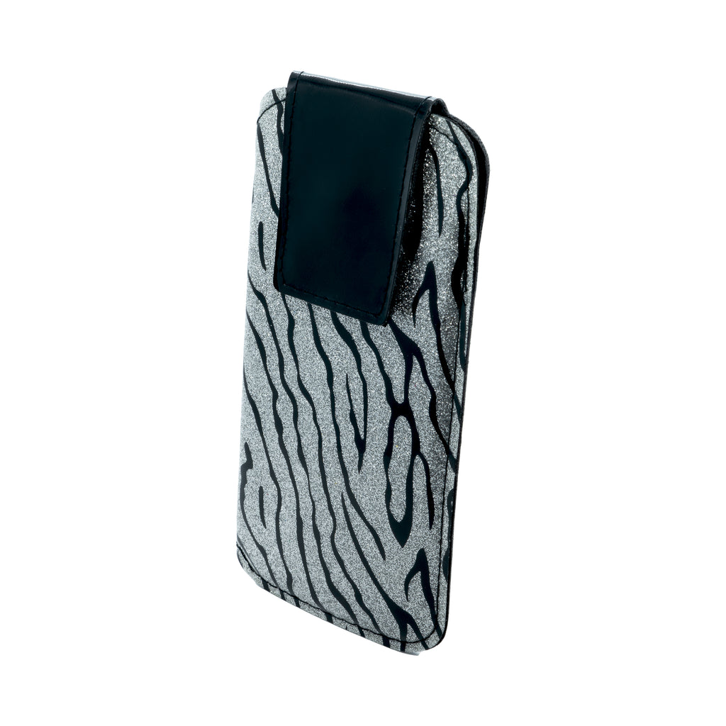 Silver Zebra Case with Flap