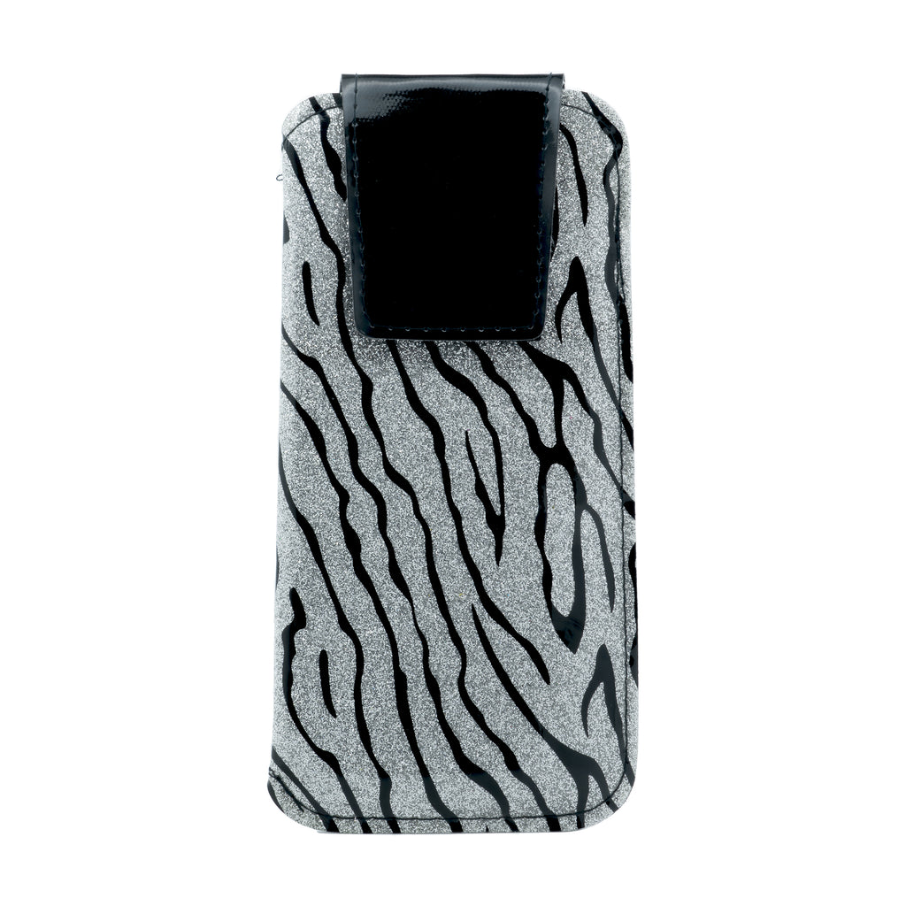Silver Zebra Case with Flap