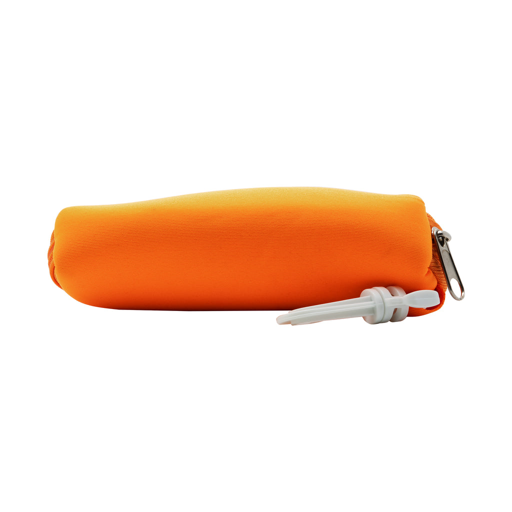 Neon Orange Foam Sunglasses Case with Zipper