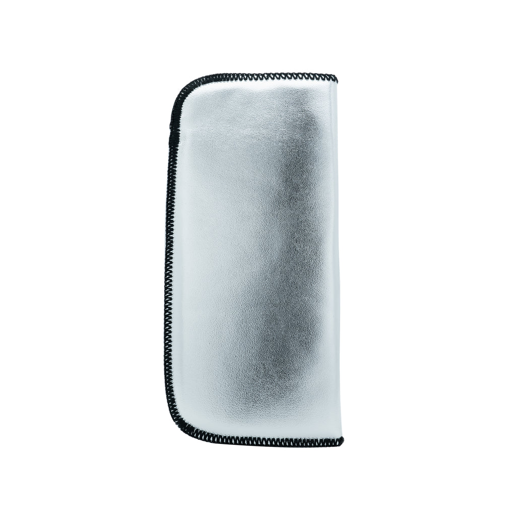 Soft Silver Metallic Eyewear Sleeve