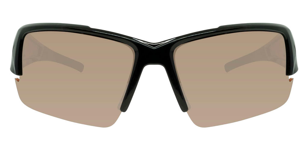 Piranha Day Driving Sunglasses - Black Full Frame With Orange HD Lenses, UV Protection